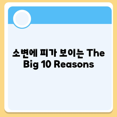소변에 피가 보이는 The Big 10 Reasons