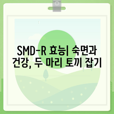 SMD-R 수면영양제 효능| 숙면을 위한 선택, 장단점 비교 분석 | 수면장애, 불면증, 수면제, 건강, 영양