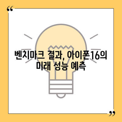 아이폰16 벤치마크 점수의 향후 발전 추세