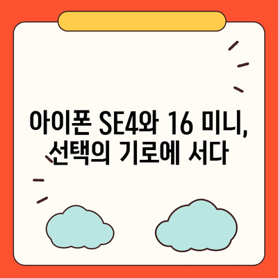 아이폰 SE4 디자인 변경과 아이폰 16 미니의 운명