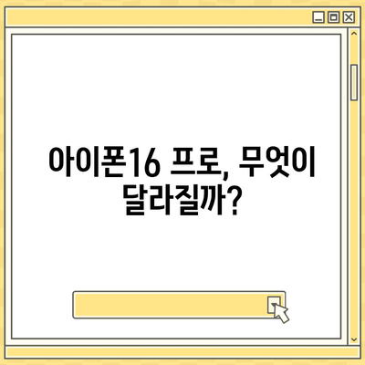 아이폰16 프로 출시일, 디자인, 기타 변화 총정리