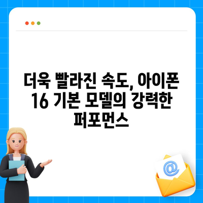 아이폰16 기본 모델도 매력적 | 7가지 포인트