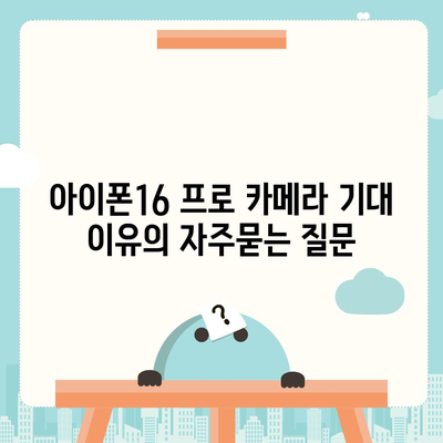 아이폰16 프로 카메라 기대 이유