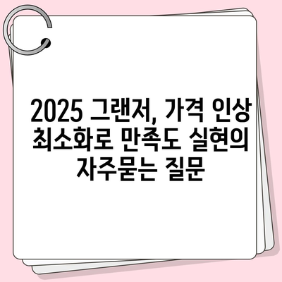 2025 그랜저, 가격 인상 최소화로 만족도 실현