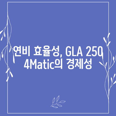 2024 벤츠 GLA 250 4Matic 가격, 구매해야 할 이유