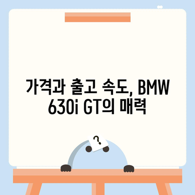 신속하고 지체 없는 가격으로 BMW 630i GT 출고