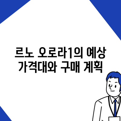 르노 오로라1 출시일과 가격, 미래의 차를 확인하세요