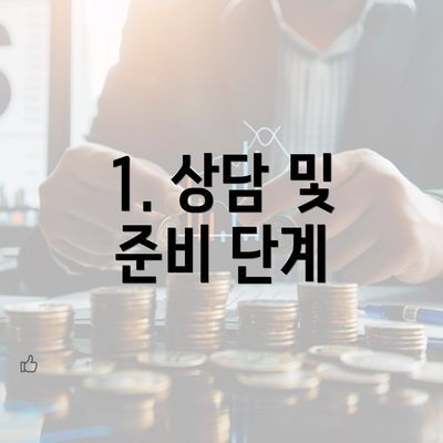 1. 상담 및 준비 단계