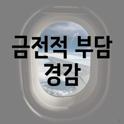 금전적 부담 경감