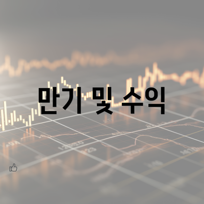 만기 및 수익