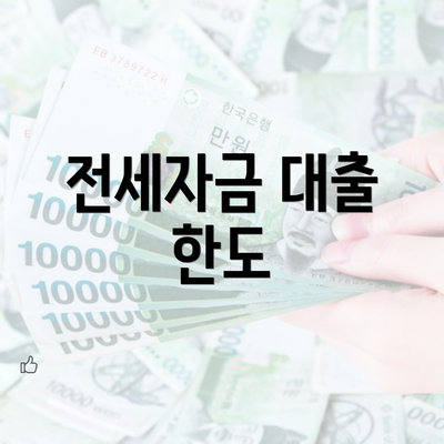 전세자금 대출 한도