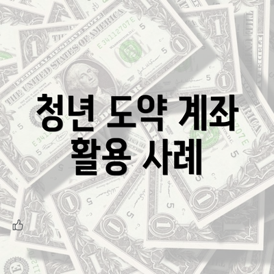 청년 도약 계좌 활용 사례