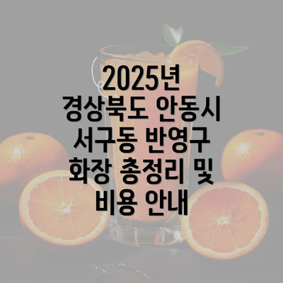 2025년 경상북도 안동시 서구동 반영구 화장 총정리 및 비용 안내