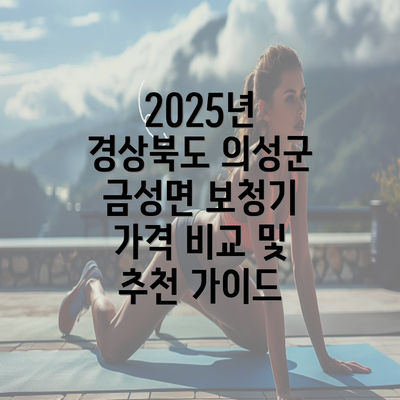 2025년 경상북도 의성군 금성면 보청기 가격 비교 및 추천 가이드