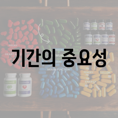 기간의 중요성