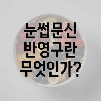 눈썹문신 반영구란 무엇인가?