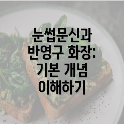 눈썹문신과 반영구 화장: 기본 개념 이해하기