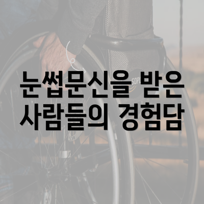 눈썹문신을 받은 사람들의 경험담