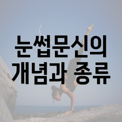 눈썹문신의 개념과 종류