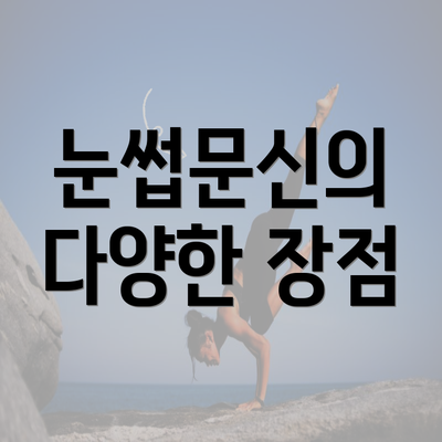 눈썹문신의 다양한 장점