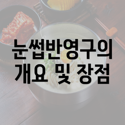 눈썹반영구의 개요 및 장점