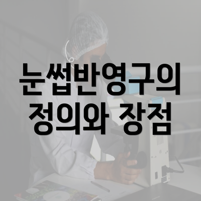 눈썹반영구의 정의와 장점