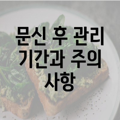 문신 후 관리 기간과 주의 사항