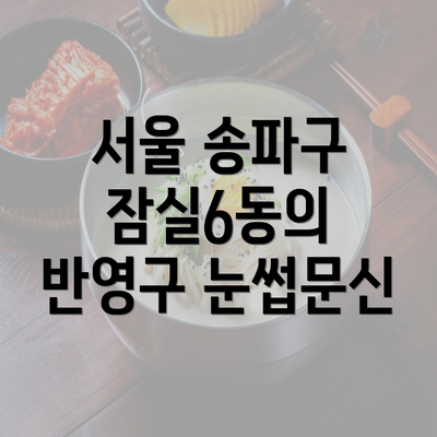 서울 송파구 잠실6동의 반영구 눈썹문신