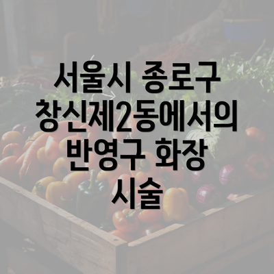 서울시 종로구 창신제2동에서의 반영구 화장 시술