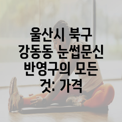 울산시 북구 강동동 눈썹문신 반영구의 모든 것: 가격