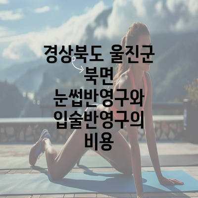 경상북도 울진군 북면 눈썹반영구와 입술반영구의 비용