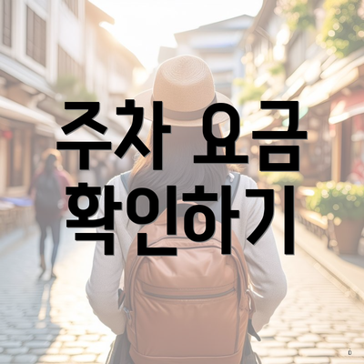 주차 요금 확인하기