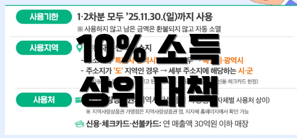 10% 소득 상위 대책