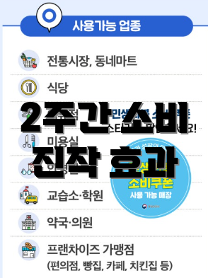 2주간 소비 진작 효과