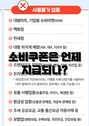 소비쿠폰은 언제 지급되나?