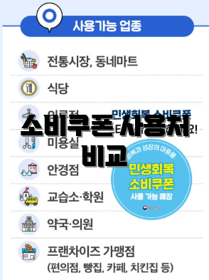 소비쿠폰 사용처 비교