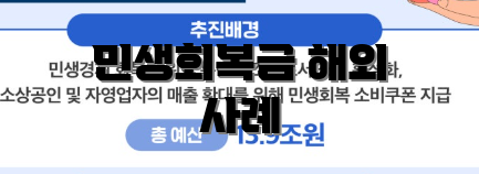 민생회복금 해외 사례